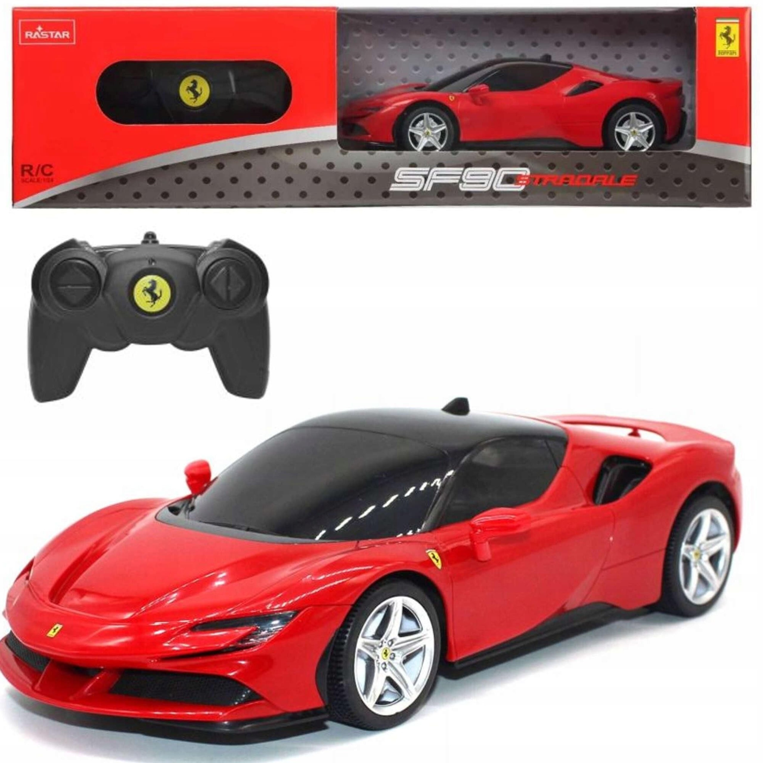 Remote Controlled Ferrari SF90 Stradale under License Rastar Scale 1:24