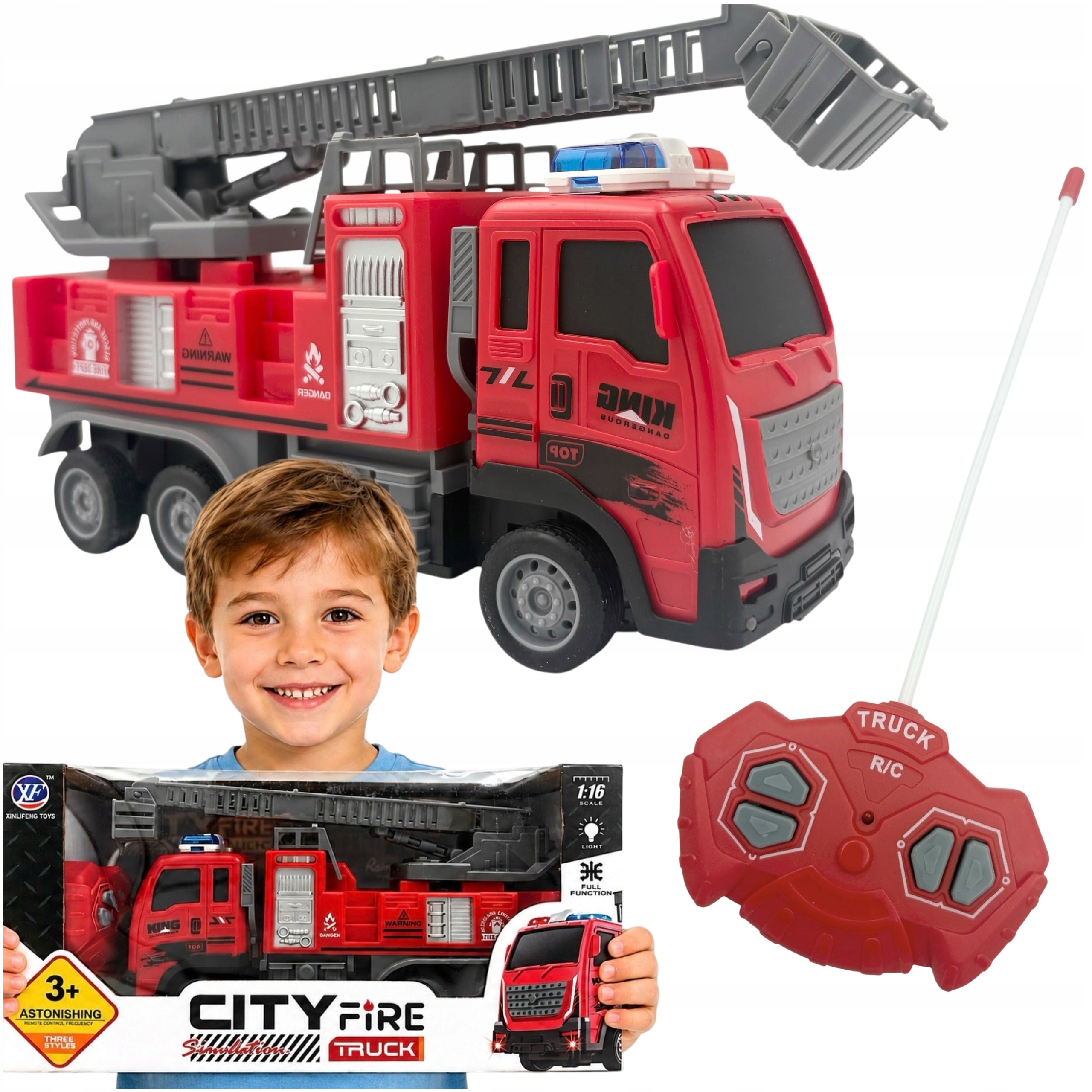 Remote Controlled Fire Truck Remote Controlled Car Fire Brigade 01