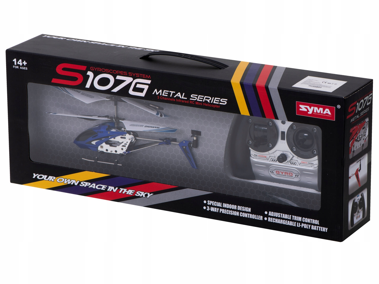 Remote Controlled Helicopter for RC Remote Control SYMA S107G blue Kik