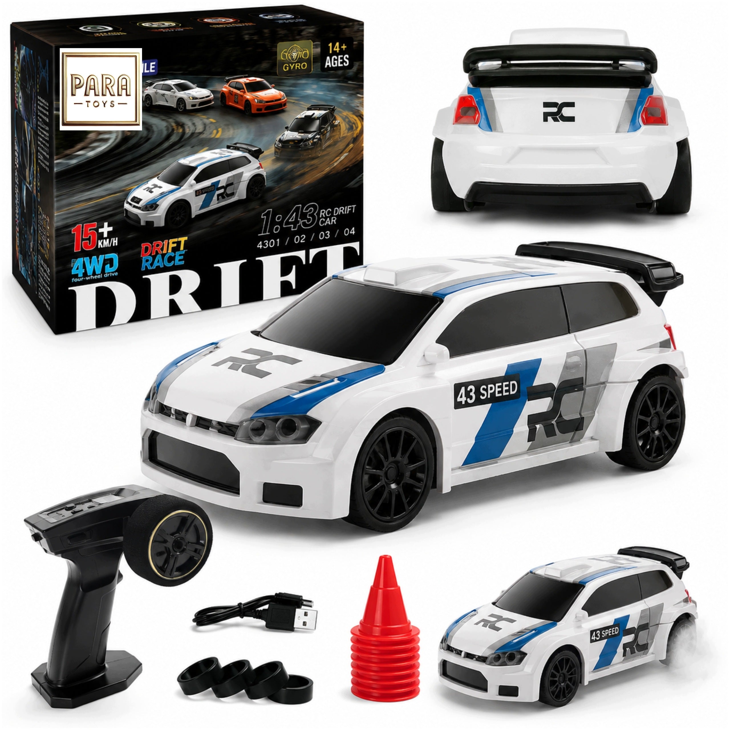 Remote Controlled Off-Road Drift Car Golf 4x4 with Gyroscope Set