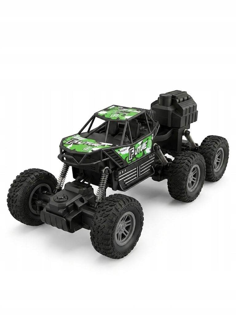 Remote Controlled RC 6x6 Off-Road Car with Smoke Function, LED Lights