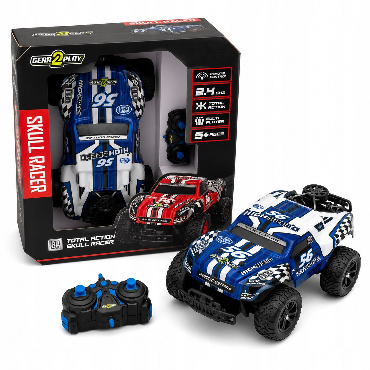 Remote Controlled RC Car Gear2Play Skull Racer 1:10 – 2.4 GHz