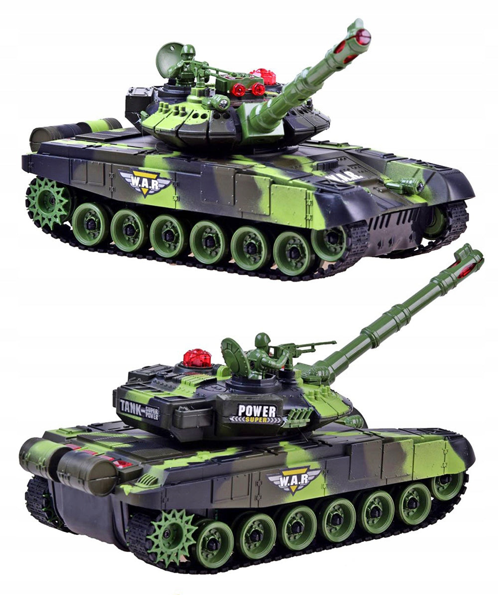Remote Controlled RC Tank Battle Tank War Tank MORO Effects Led + Remote Control Packaging status original