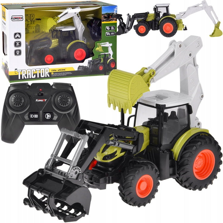 Remote Controlled Tractor Backhoe Loader Bulldozer For Remote Control RC0718
