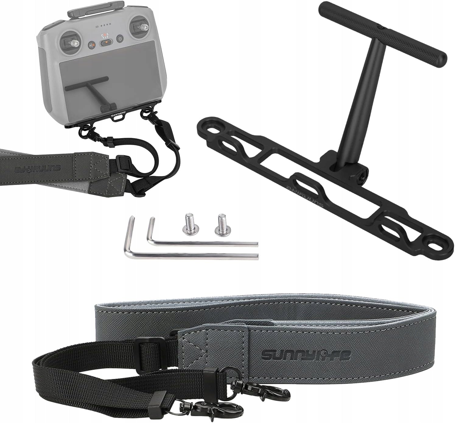 Remote Controller Bracket Mount for DJI RC/RC 2, with Lanyard Neck Strap