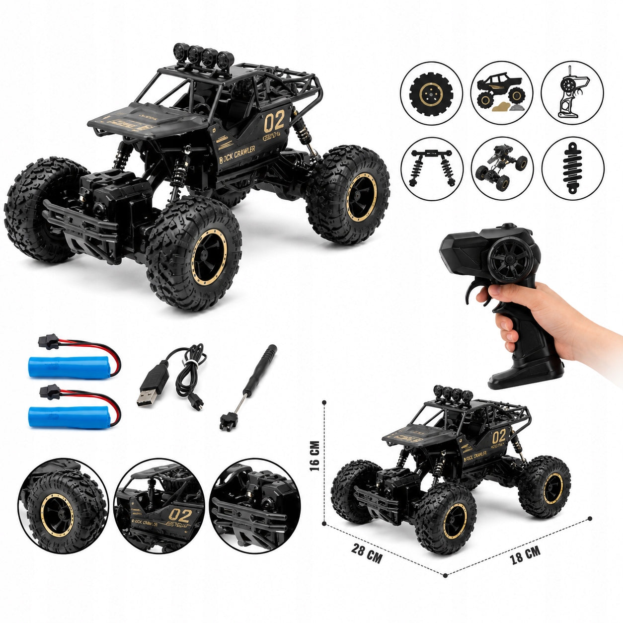 Remote controlled car MEMFLOW off-road 4x4 Manufacturer code AUTO ZDALNIE STEROWANE MONSTER MONSTERTRUCK