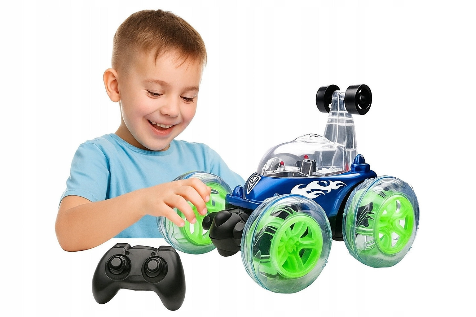 Remote controlled car for boy auto twister child blue sport Character/Title other