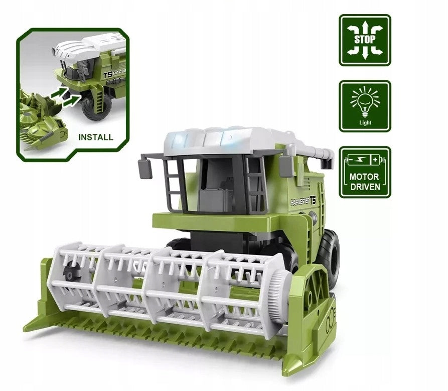 Remote controlled harvester with corn and grain trailer for remote control Brand HH Poland
