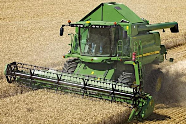 Remote controlled harvester with corn and grain trailer for remote control Manufacturer code 7399