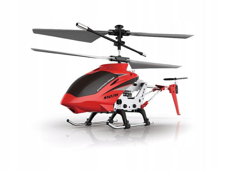Remote controlled helicopter for RC remote control SYMA S107H 2. 4GHz RTF red