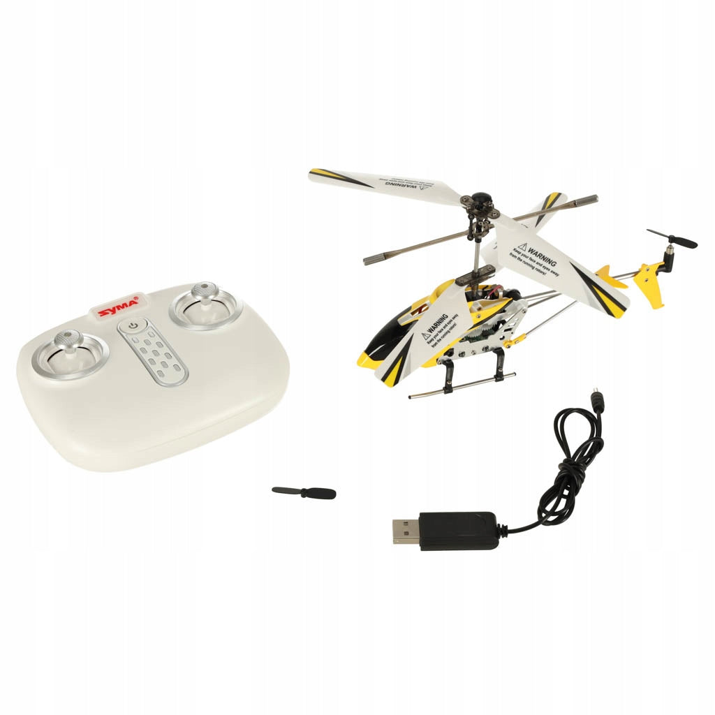 Remote controlled helicopter for RC remote control SYMA S107H 2. 4GHz RTF yellow Brand Syma