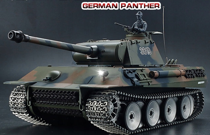 Remote-controlled tank Heng Long German Panther R/C PRO STEEL smokes Brand HENG LONG