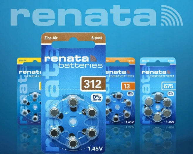 Renata Hearing Aid Batteries 312 6 Pcs Hearing Aid Battery Medical device no