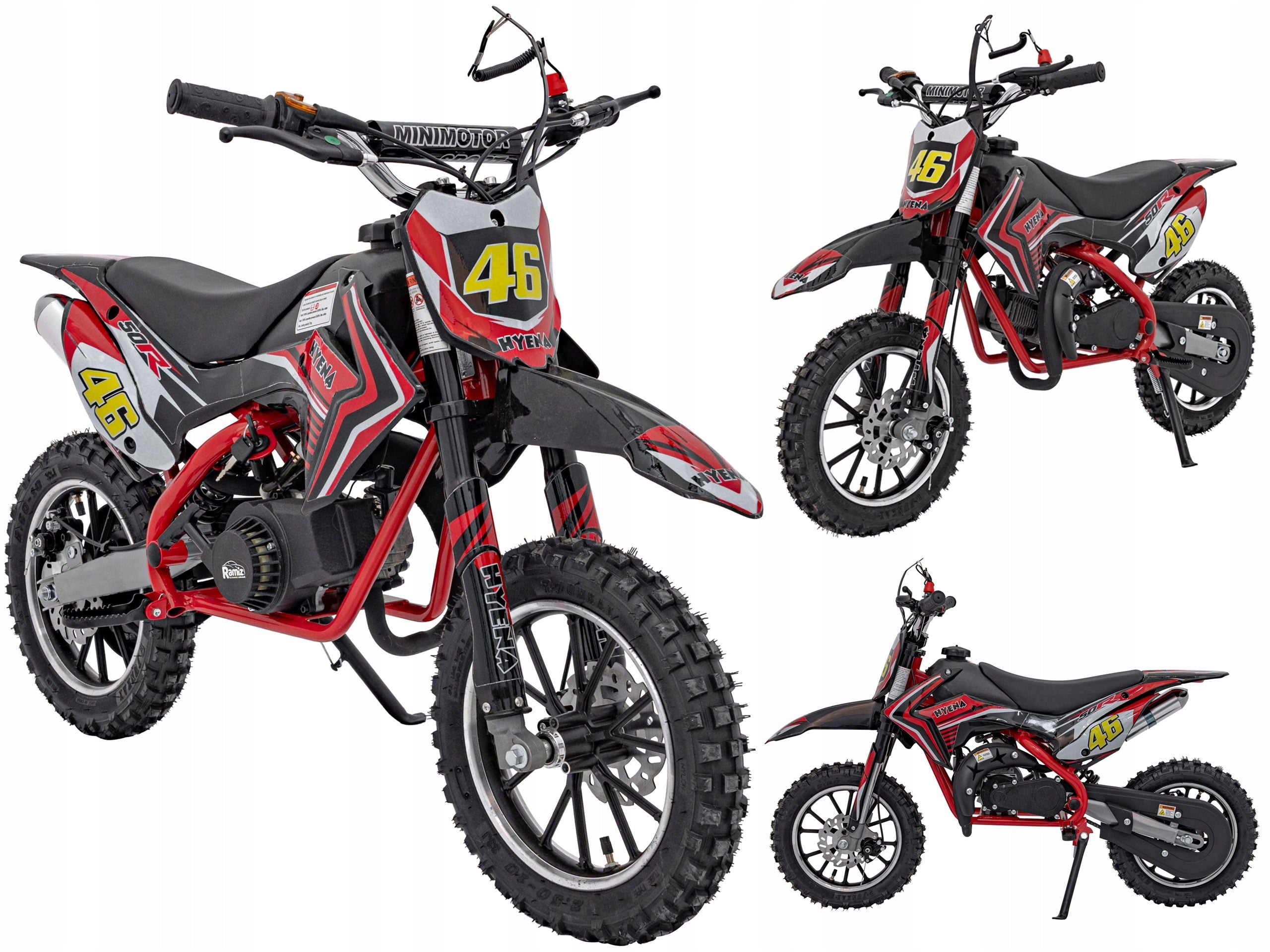 Renegade 50R mini cross children's combustion motorbike + ripper leash + AIR Maximum speed 40 km/h