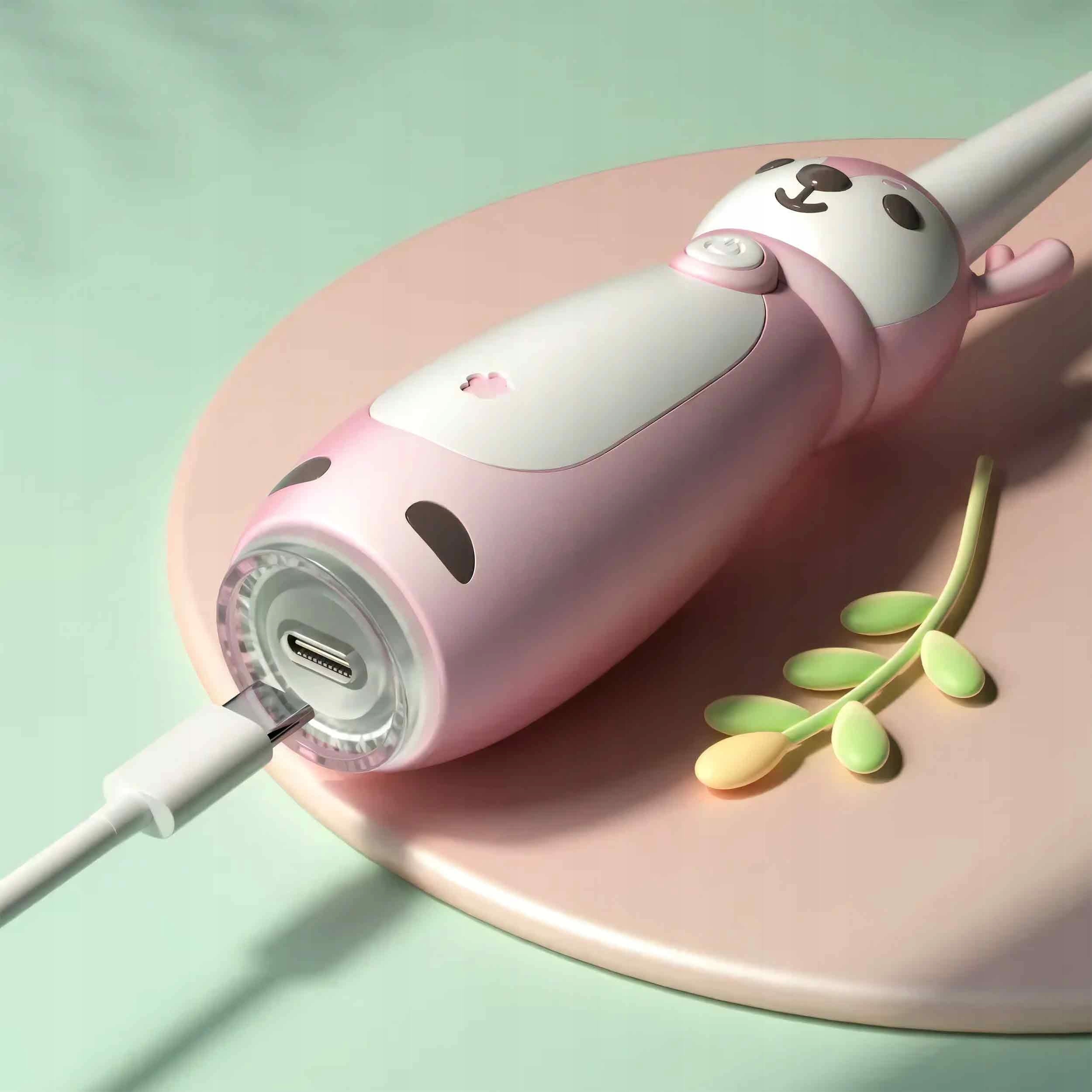 Renew Force sonic toothbrush for children, pink, 3 tips, USB-C Kind toothbrush