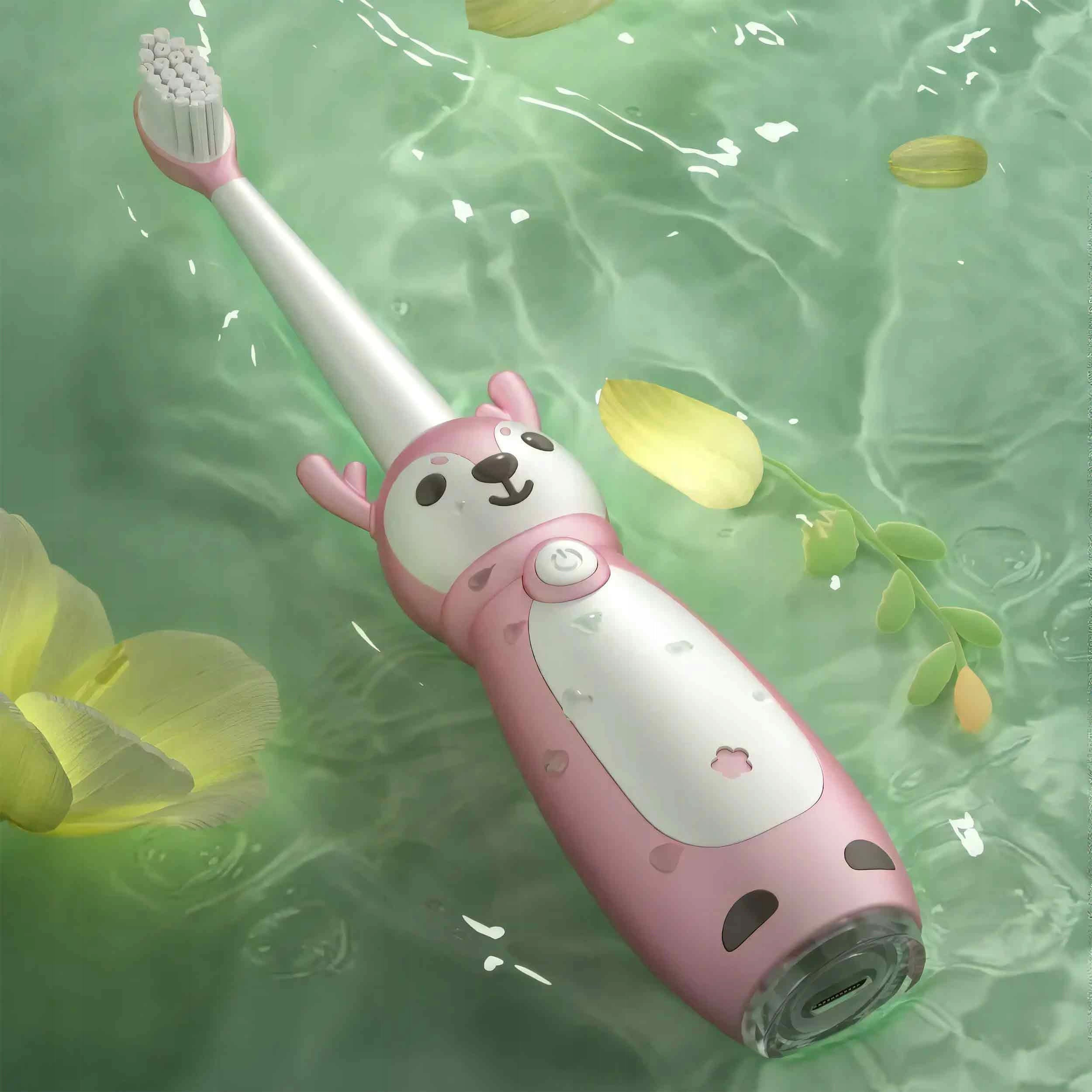 Renew Force sonic toothbrush for children, pink, 3 tips, USB-C