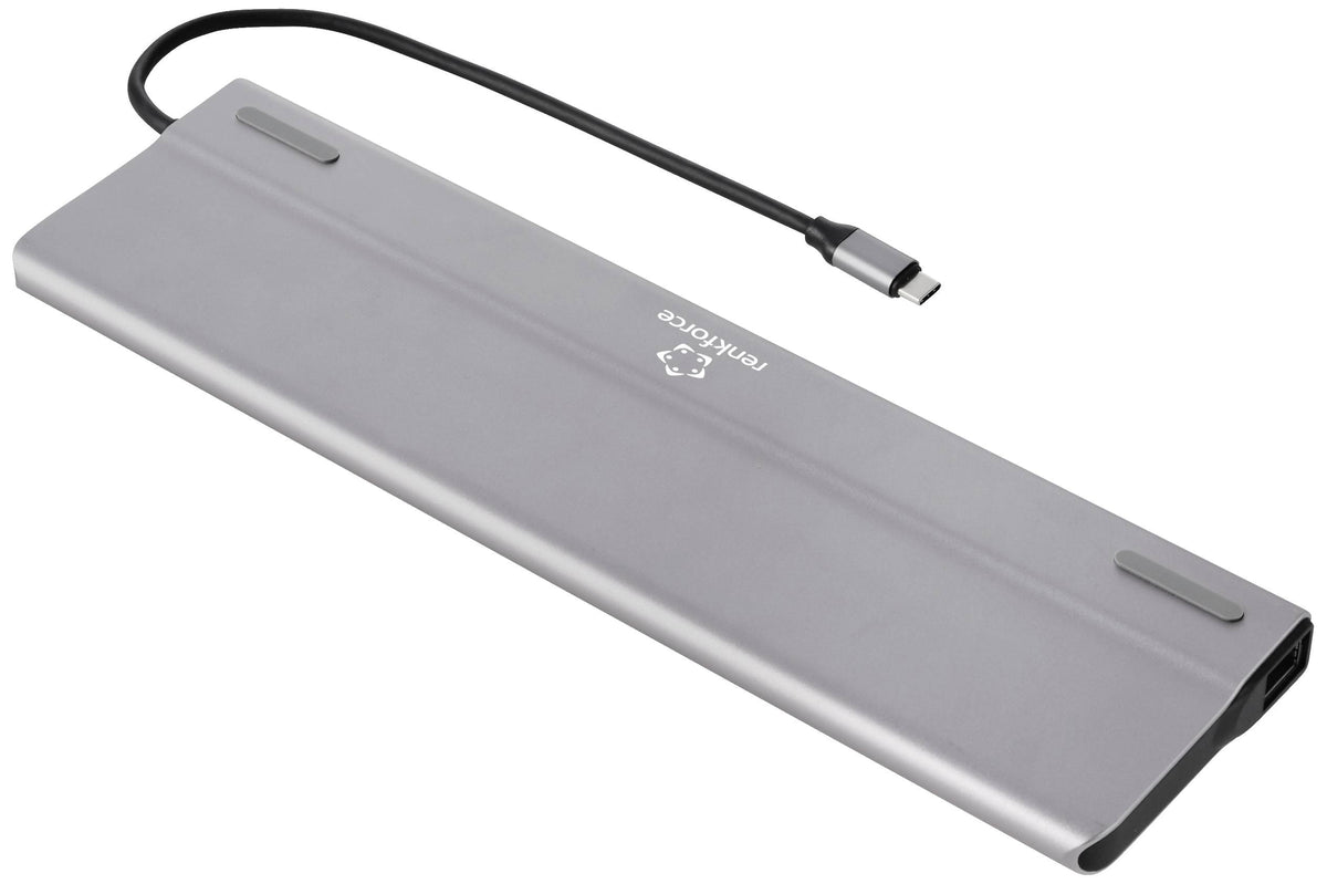 Renkforce USB-C Docking Station for 15in1 USB HDMI RJ45 DP VGA Laptops Packaging status original