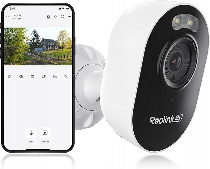 Reolink 8MP outdoor WiFi IP camera notification detection Lumus E450