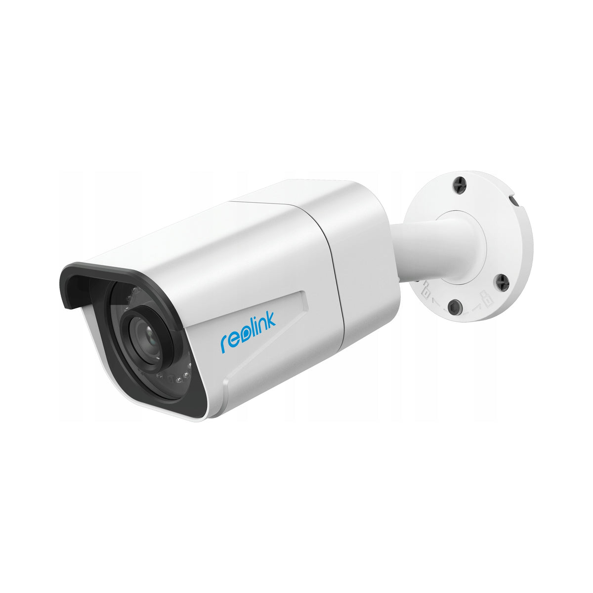 Reolink RLC-811A/P430 PoE 4K 8MP white camera with reflector.