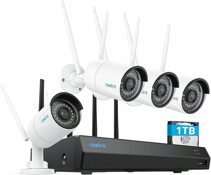 Reolink RLK12-500WB4 Monitoring Kit 5MP Dual-Band WiFi NVR HDD 1TB
