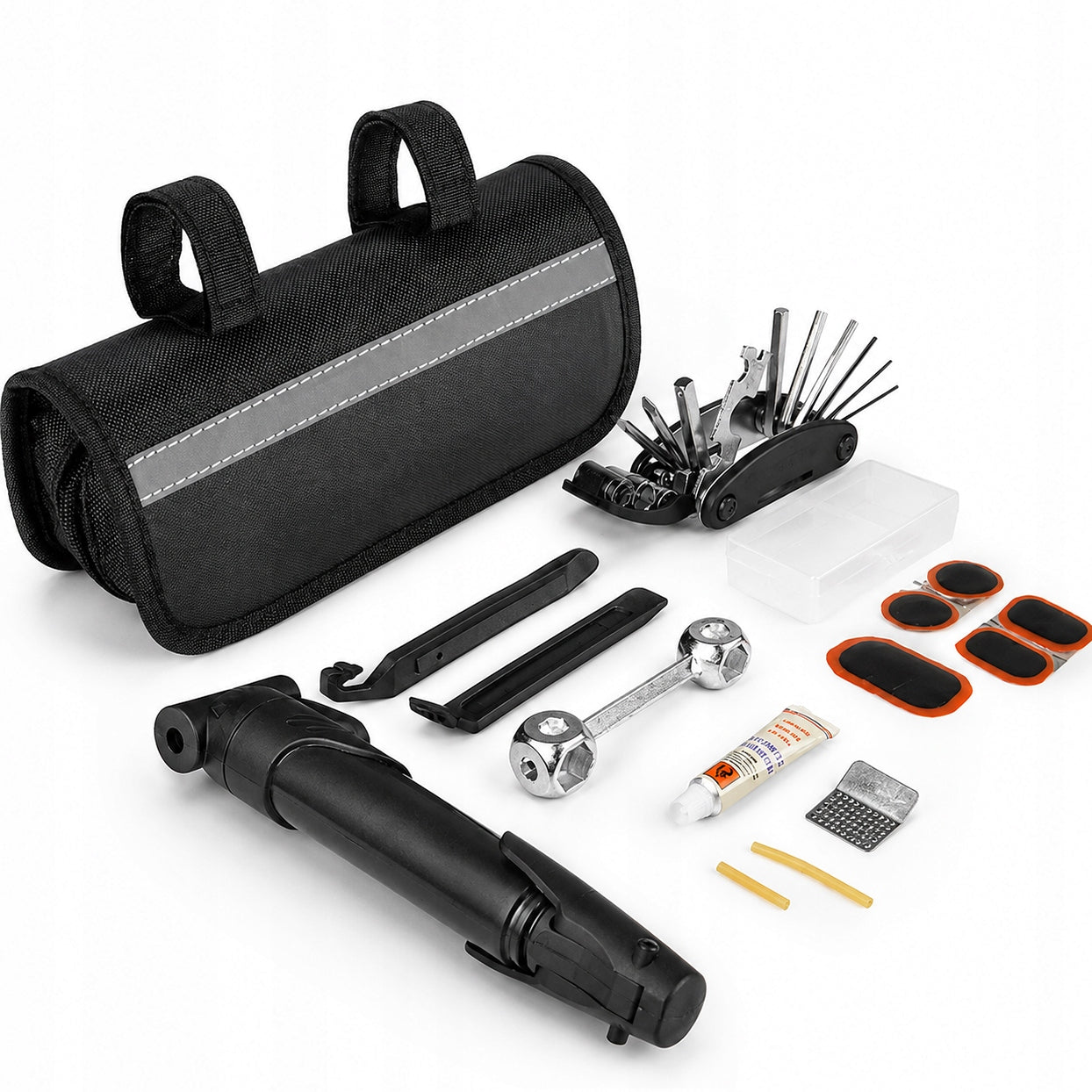Repair Bike Tool Set 16in1 Multitool Patches Imbusy Pouch Service Packaging status original