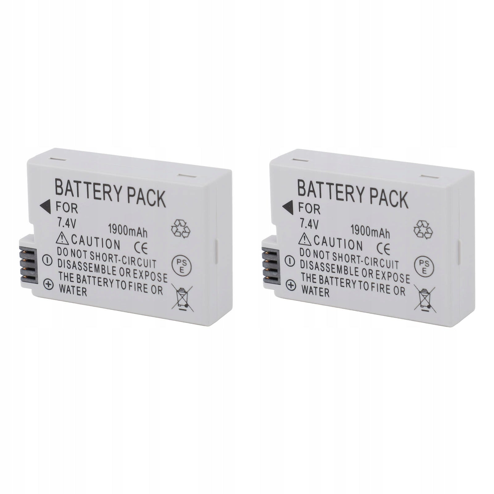 Replacement Camera Battery, 2PCS LP E8 Camera Lithium Battery 7,4V 1900mA Manufacturer code AG250809006168