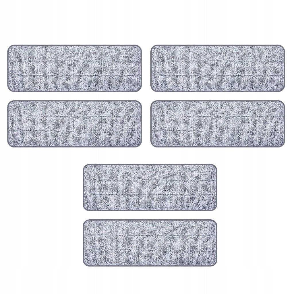 Replacement Flat Mop Pad Kitchen Bathroom Floor Duster Cleaning Cloth 6pcs