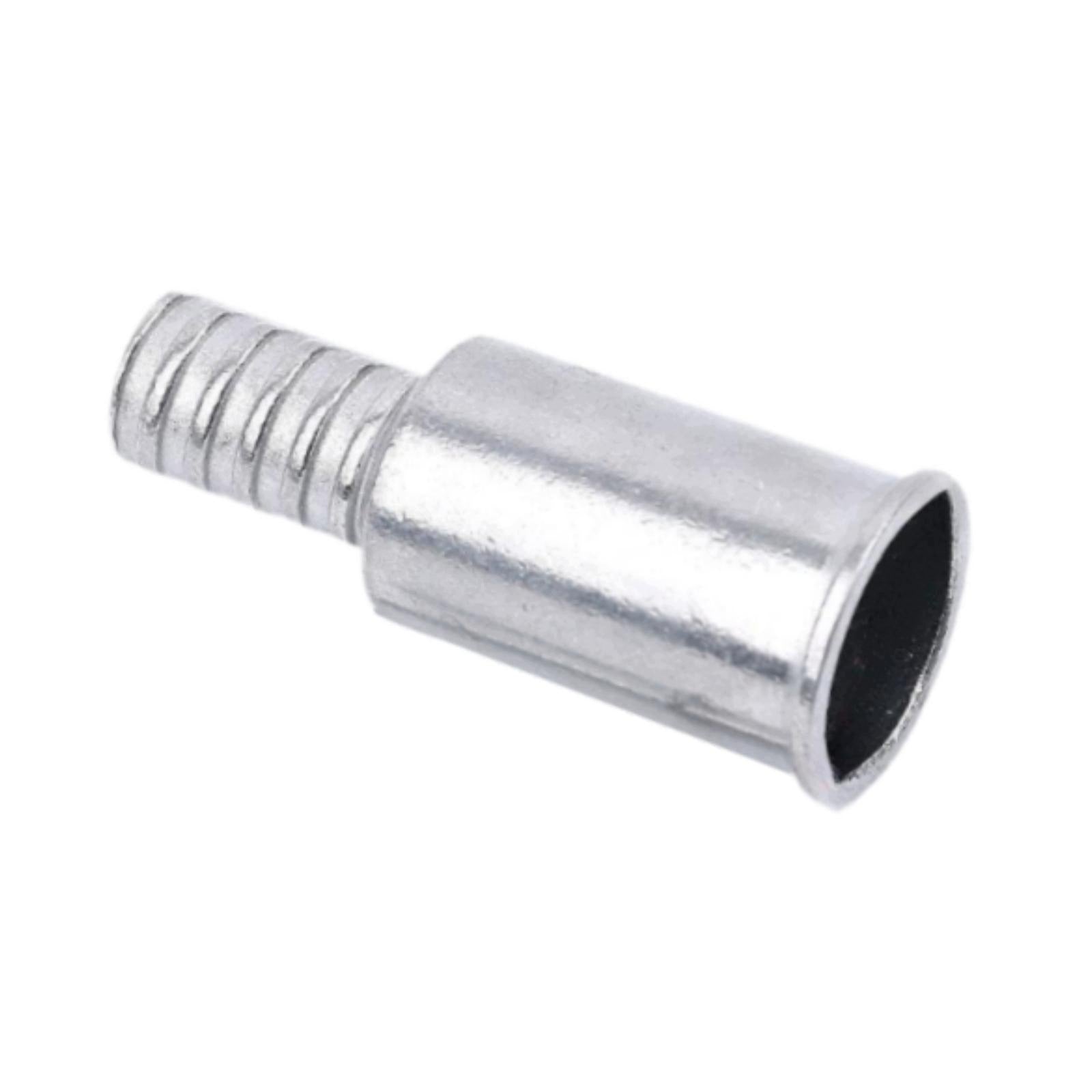 Replacement Push Broom Handle Threaded Tip Connector, silver 22mm 1pc