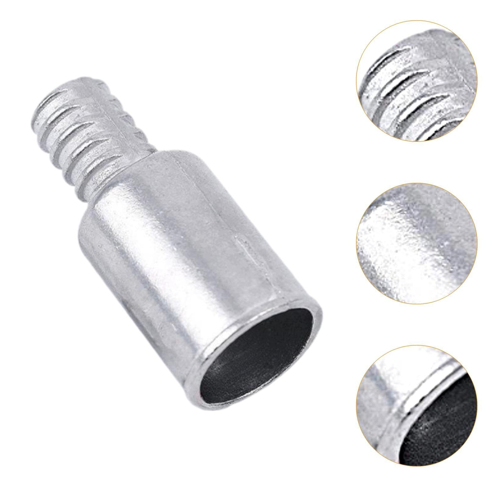 Replacement Push Broom Handle Threaded Tip Connector, silver 25mm1pc Packaging status original