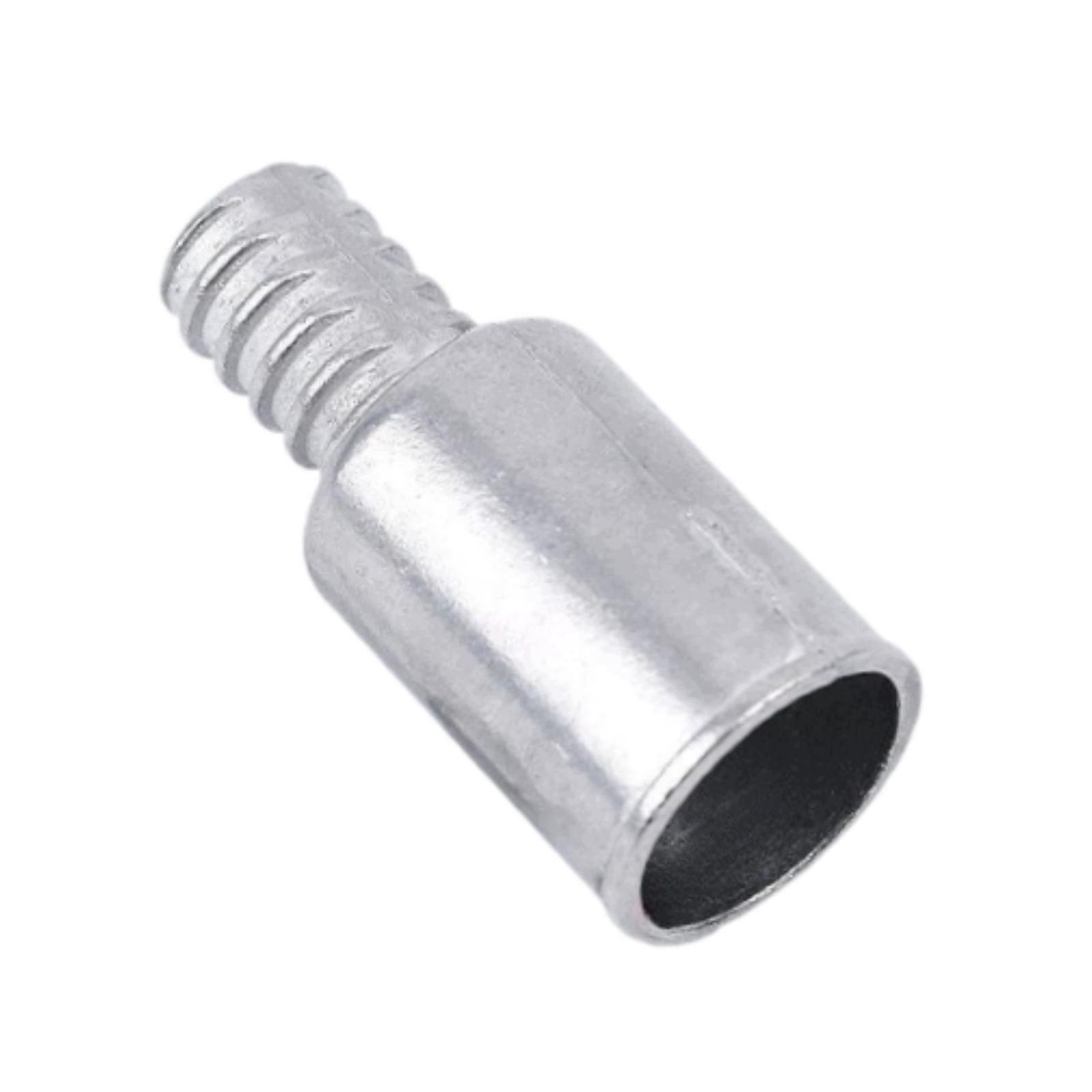 Replacement Push Broom Handle Threaded Tip Connector, silver 25mm1pc