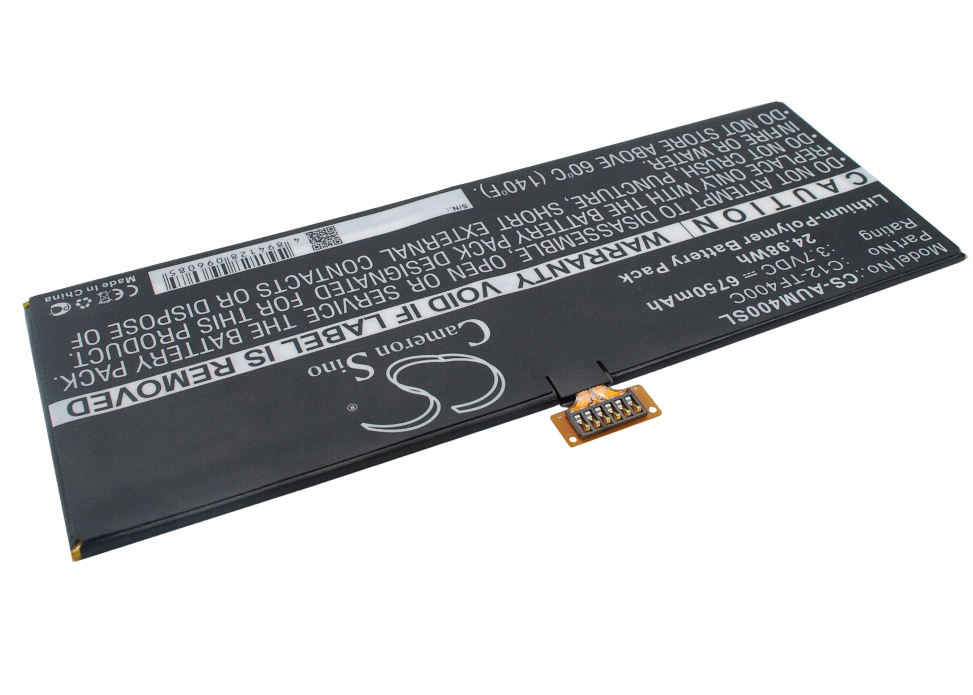 Replacement battery for Asus TF600 / C12-TF400C 6750 mAh Li-Polymer 3.7 V (Came Brand LG