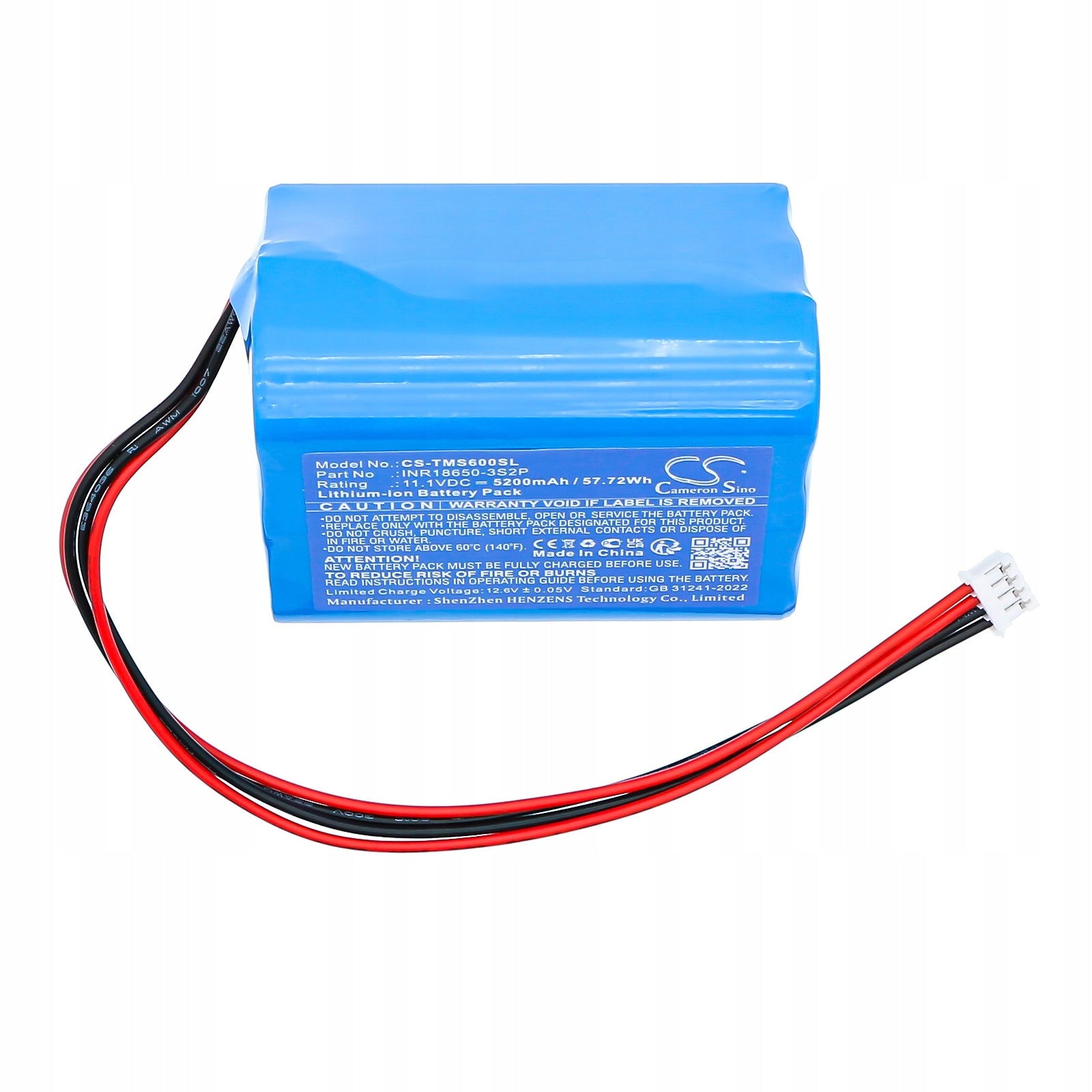 Replacement battery for Tronsmart Element T6 Max / INR18650-3S2P 5200 mAh Li-io Dominant color blue