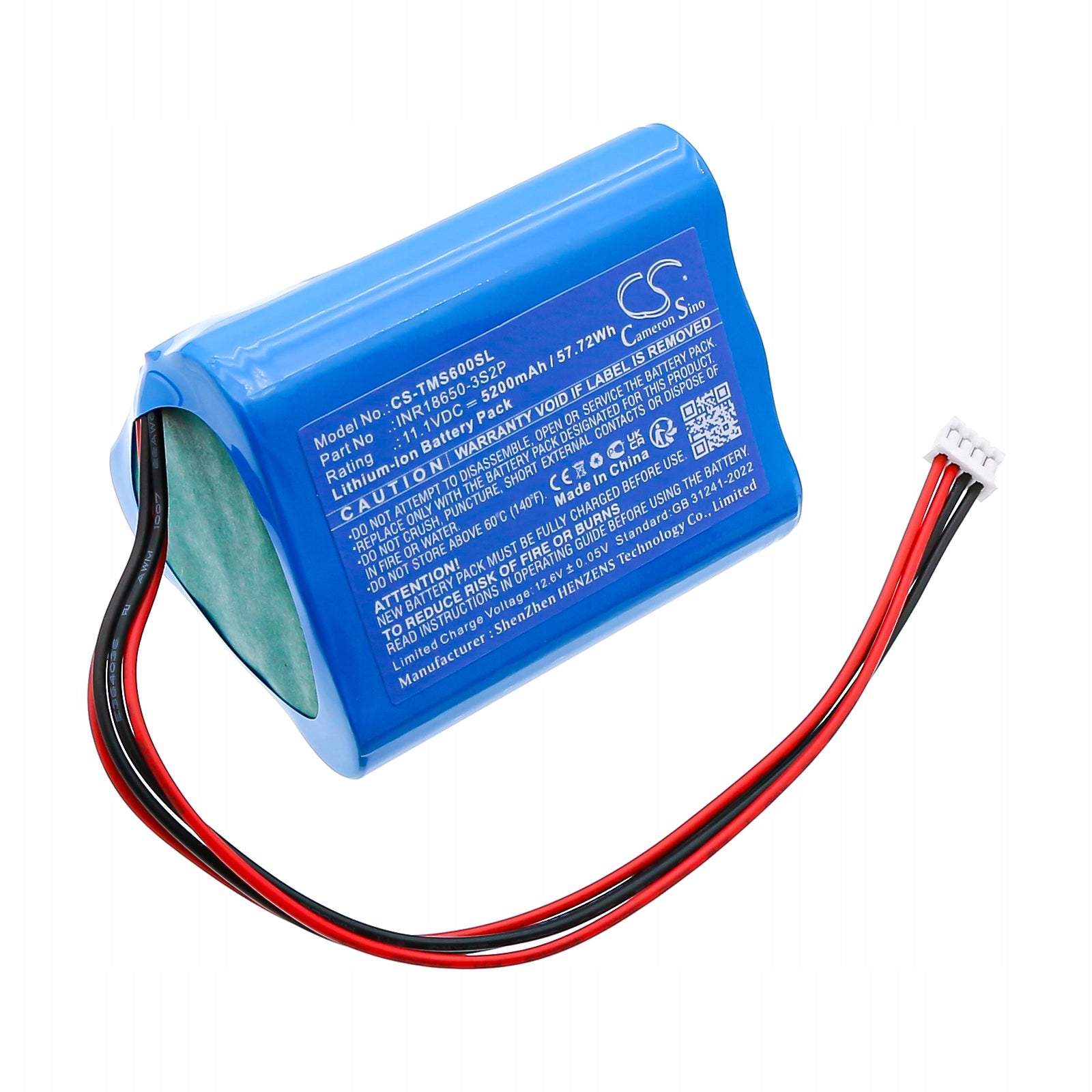 Replacement battery for Tronsmart Element T6 Max / INR18650-3S2P 5200 mAh Li-io