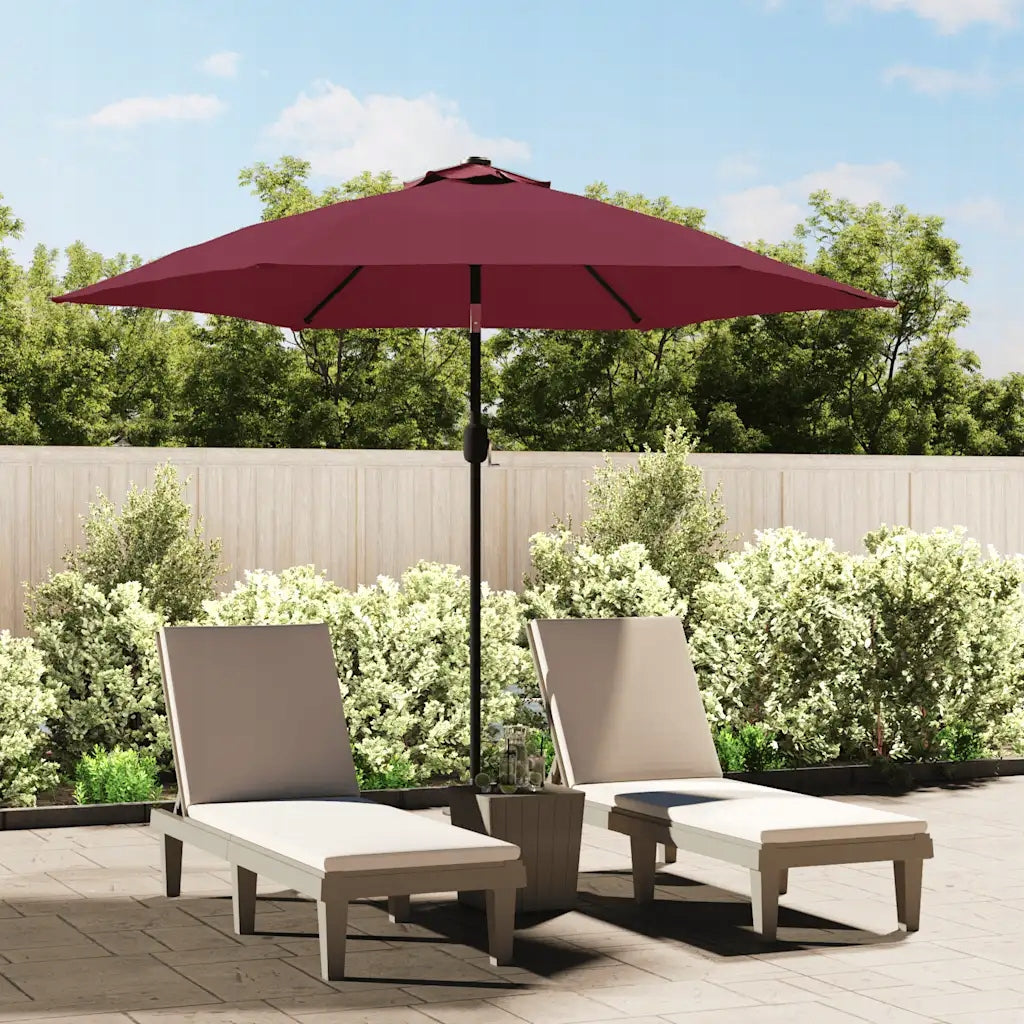 Replacement canopy for garden umbrella UV 300 cm burgundy Color orange