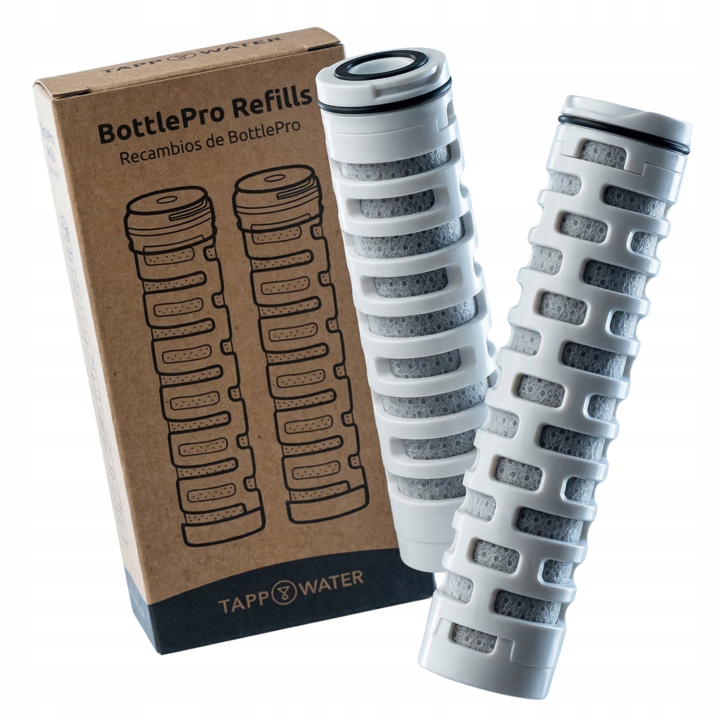 Replacement cartridges for TAPP Water BottlePro 2 pieces REFIL water filter