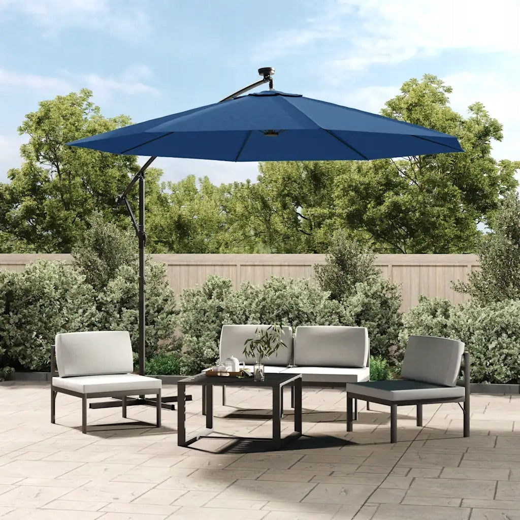 Replacement garden umbrella cover, azure, 350 cm Color blue
