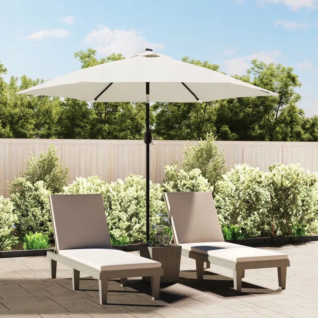 Replacement garden umbrella cover, sand bi Color white