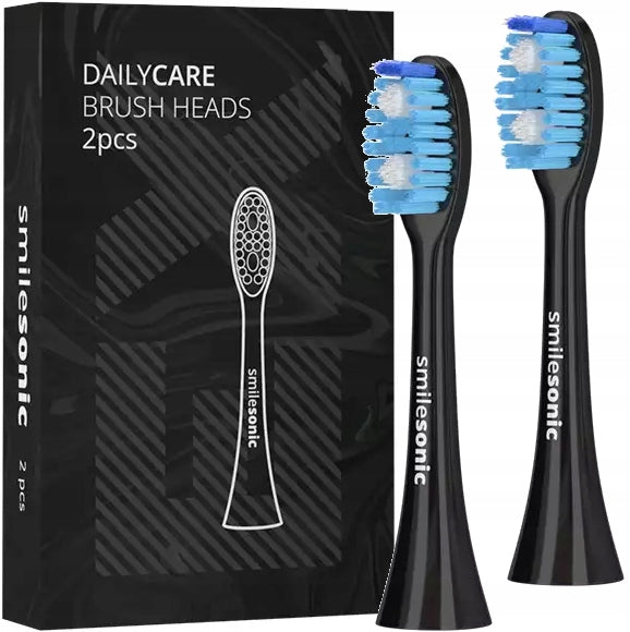 Replacement tips SMILESONIC DailyCare Black - set of 2
