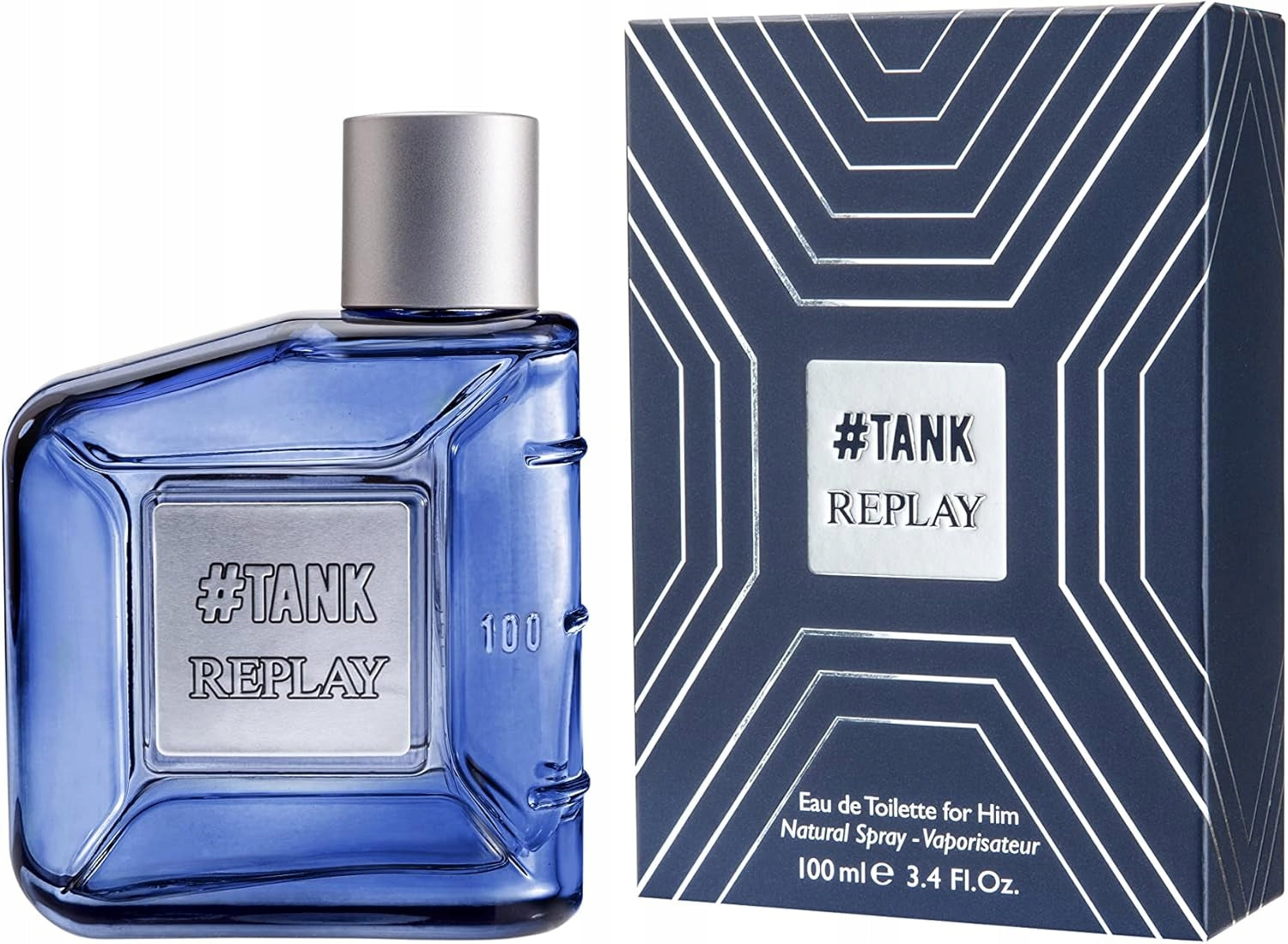 Replay 100ml tank, eau de toilette Packaging status original