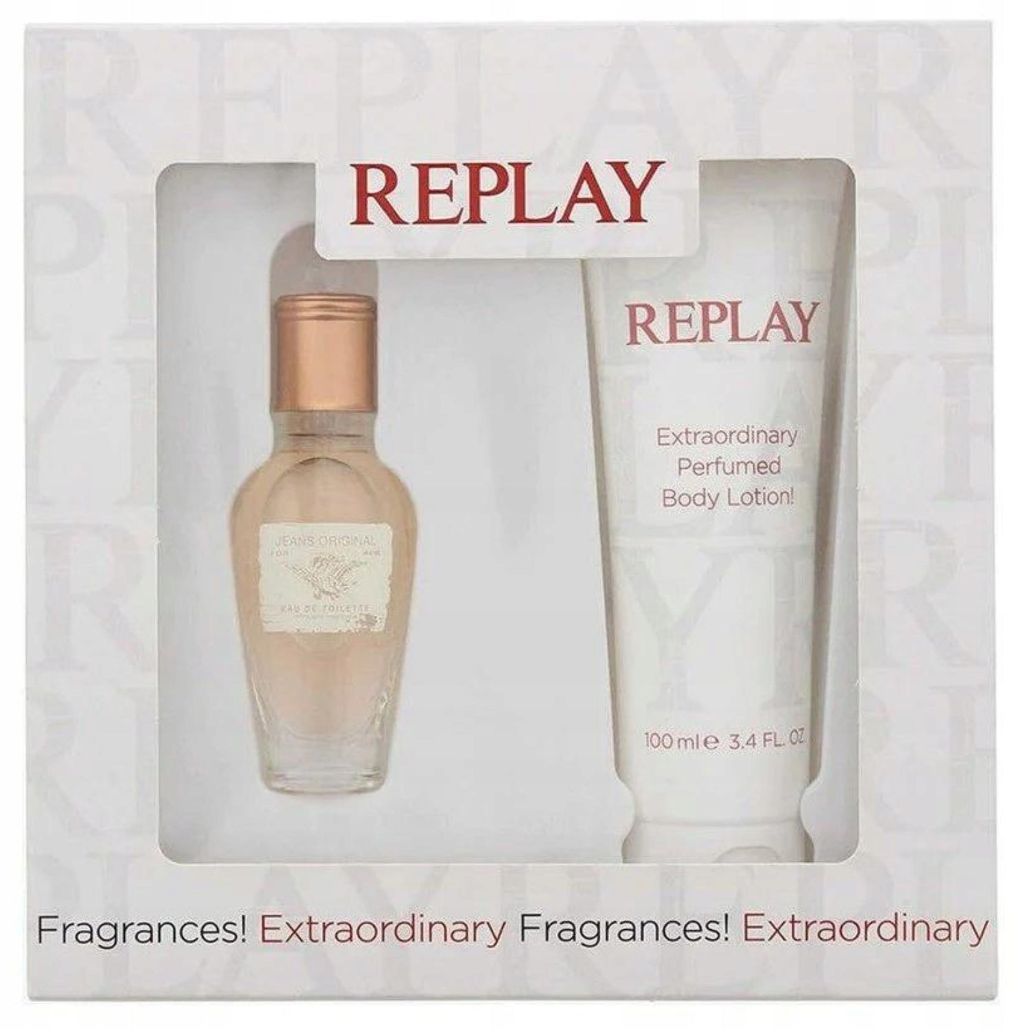 Replay Jeans Original For Her Gift Set 20ml EDT + Body Lotion