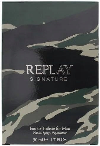 Replay Signature Man EDT 50 ml – Pánský parfém, aromatická dřevitá vůně Manufacturer code 679602197106