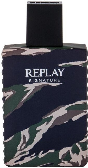 Replay Signature Man EDT 50 ml – Pánský parfém, aromatická dřevitá vůně Packaging status original