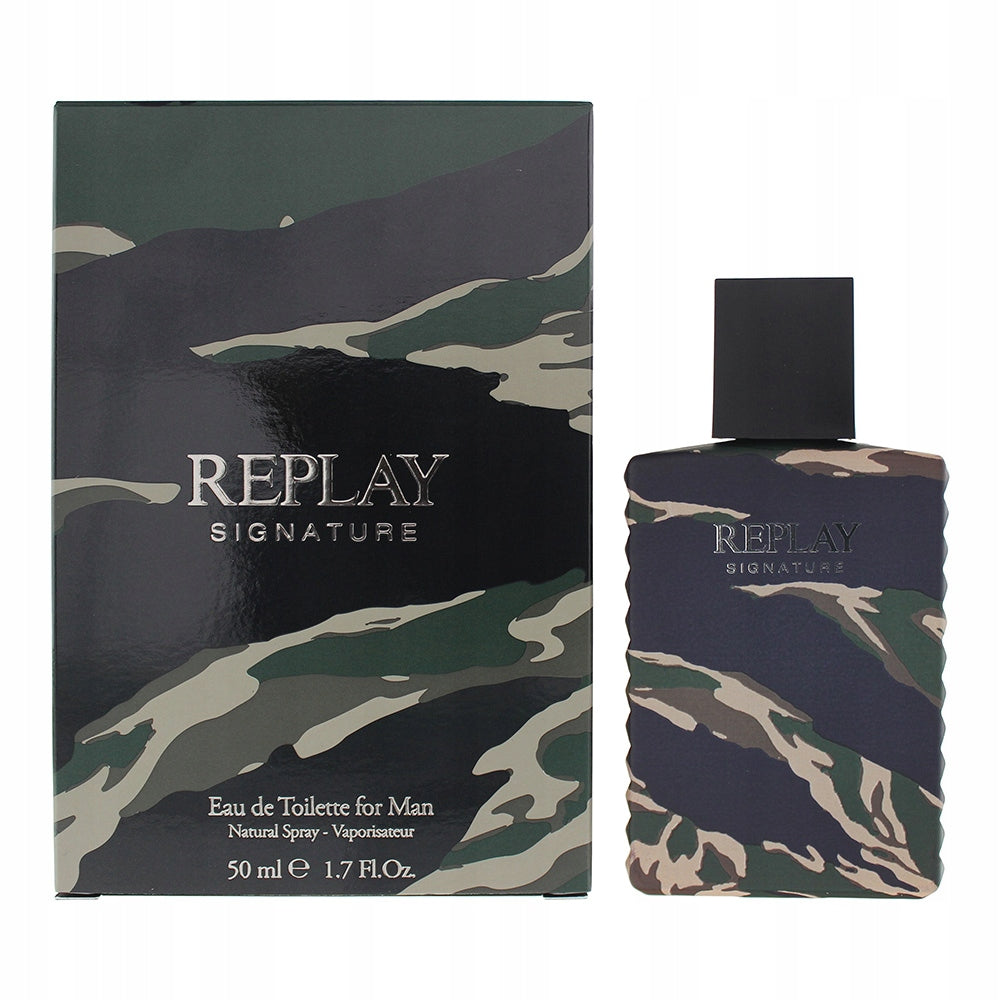 Replay Signature Man EDT 50 ml – Pánský parfém, aromatická dřevitá vůně