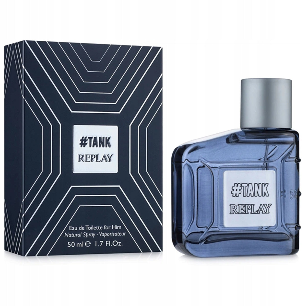 Replay Tank for Him Eau De Toilette for men 50ml EDT Brand Replay