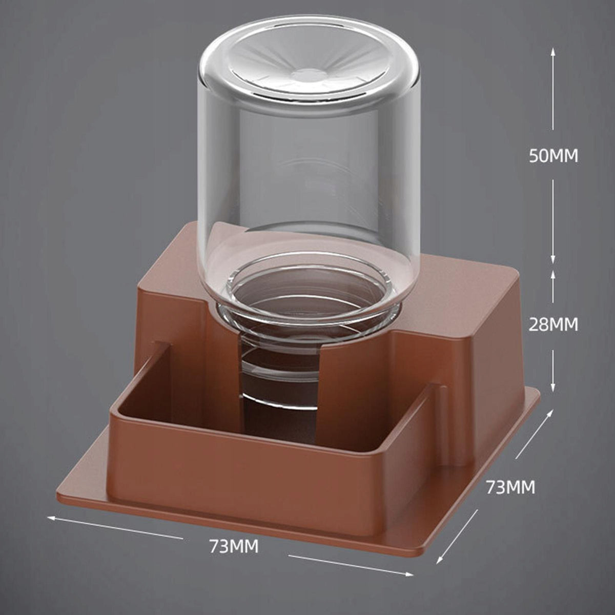 Reptile Water Feeder Automatic Drinking Dish Container Water Brown Packaging status original