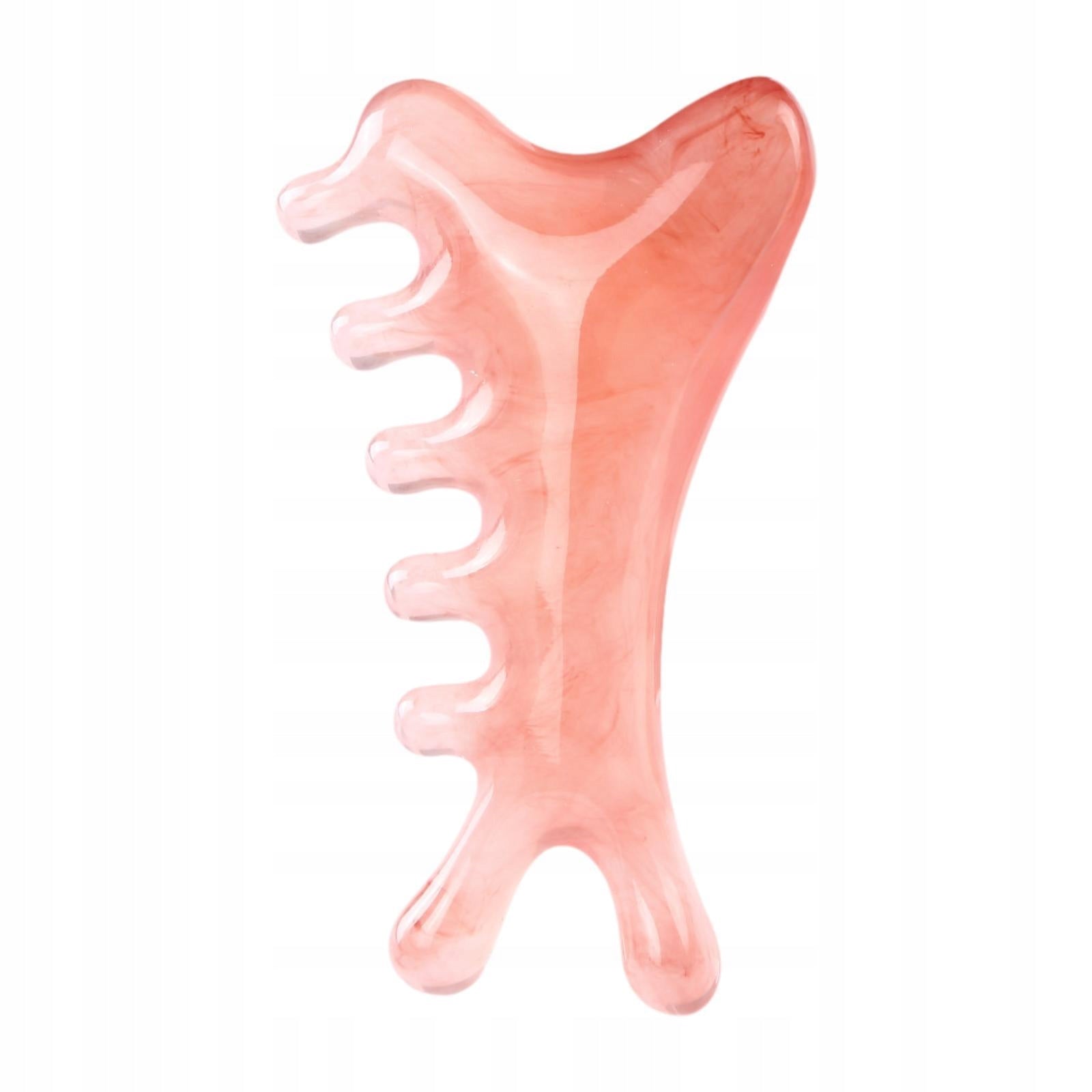 Resin Massage Comb Portable Practical Relaxation Gua Sha Scraping Pink