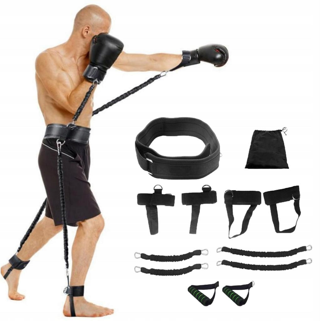 Resistance Bands Gym Training Kit Adjustable Muscle Strength Stretch 30lbs