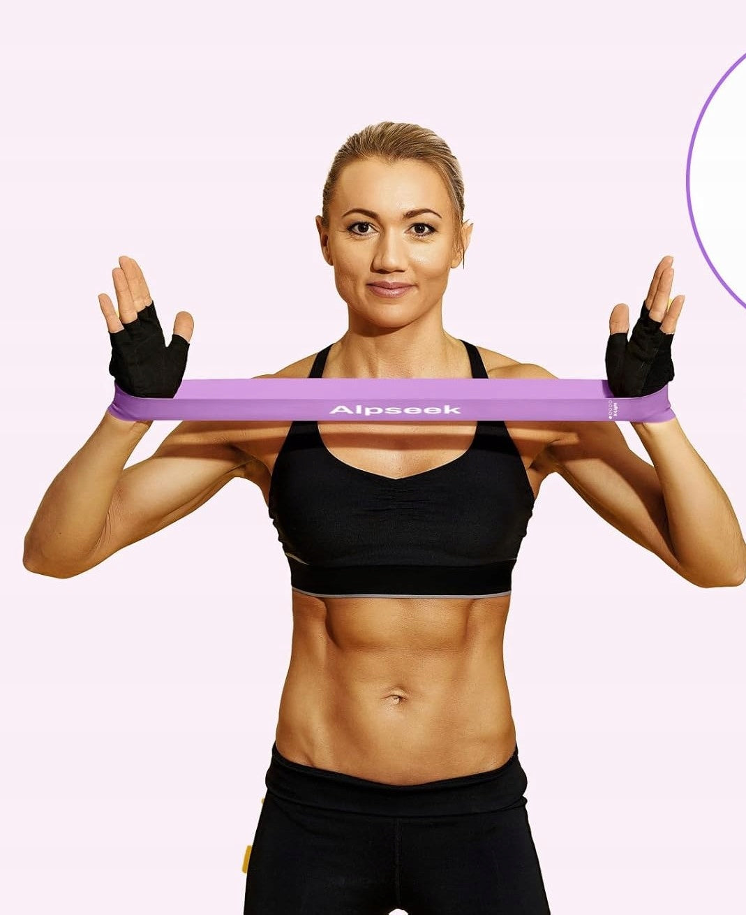 Resistance Belt, Fitness Belt TPE Elastic Exercise Belt 5 Pcs Packaging status original