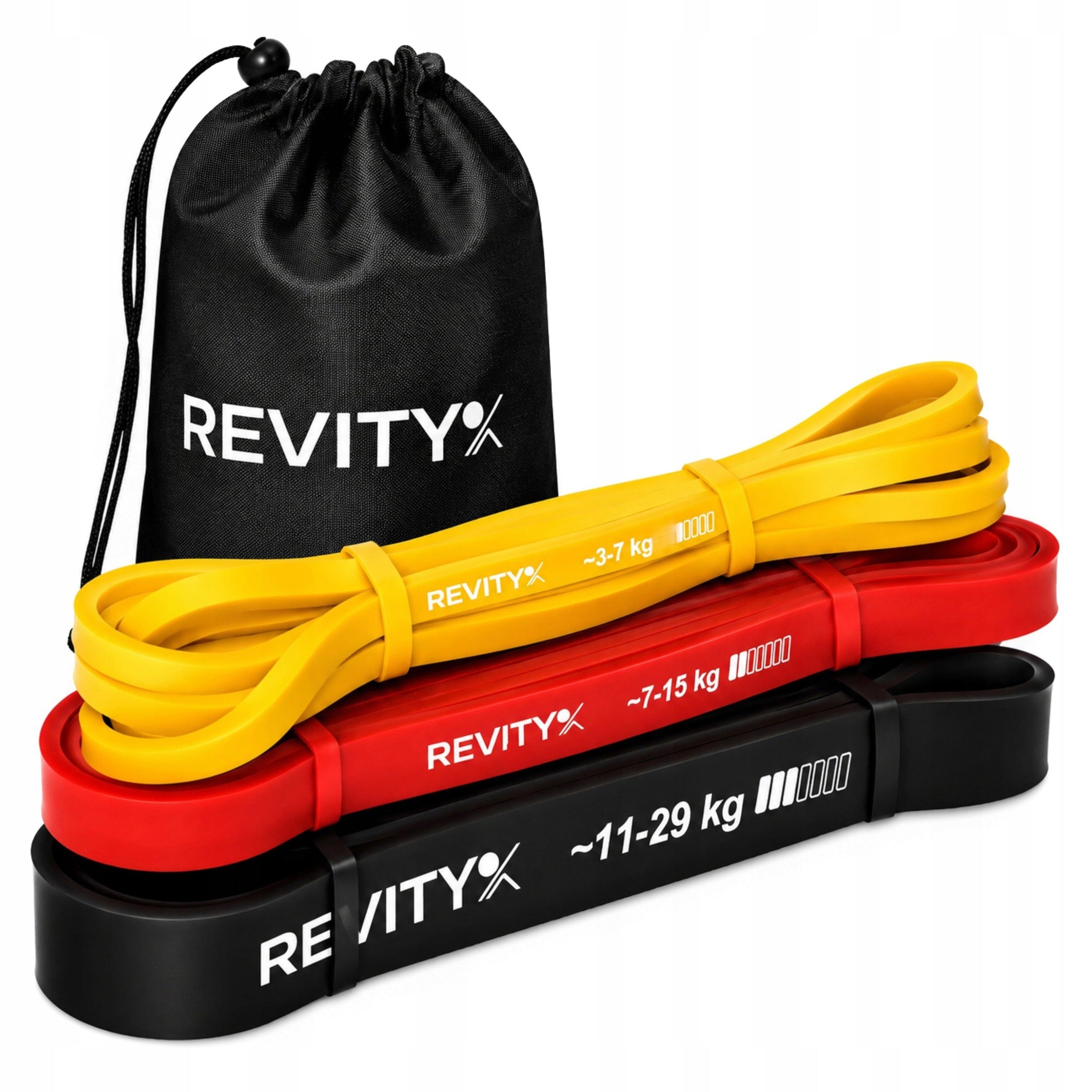 Resistance Exercise Rubbers for Pull-Up Power Band Set of 3pcs Durable