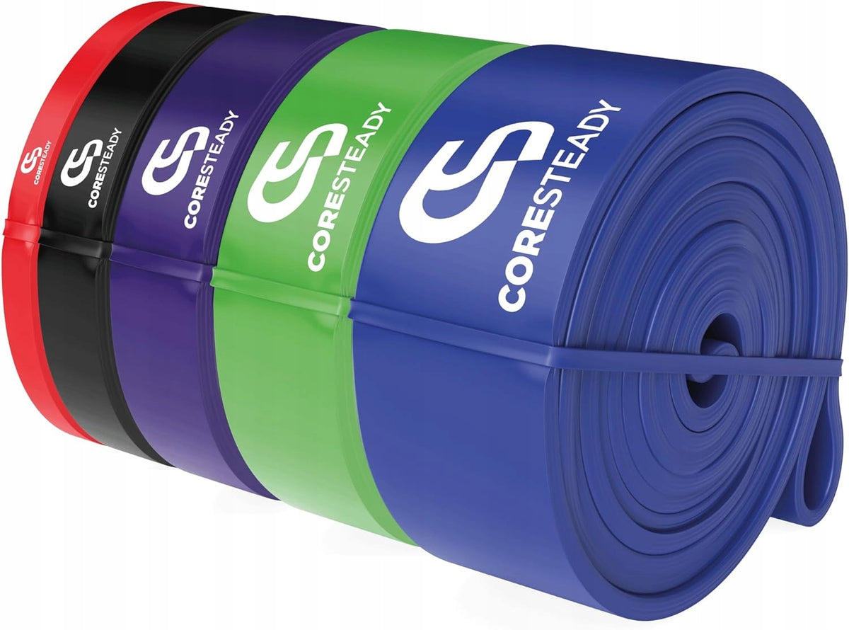 Resistance Rubber 5 Pack 30-80kg Power Band Pull Up Exercise Tape